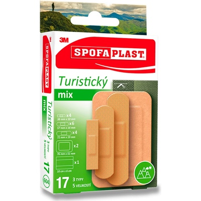 3M Spofaplast 604 Turistický mix 17 ks