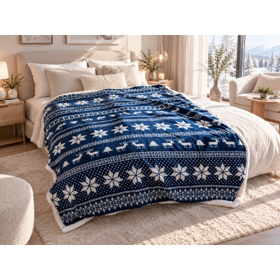 Sendia Beránková deka Blue Winter 150×200