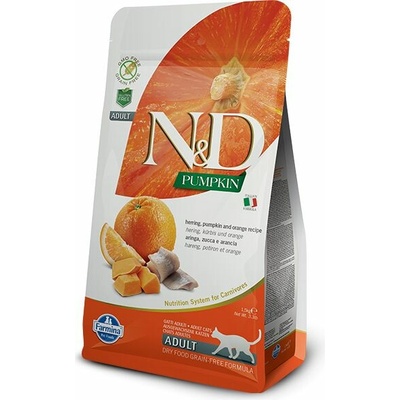 N&D Cat dýňový sleď pomeranč 300 g