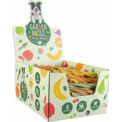 DUVO+ Garden bites ovocné dentální tyčinky S 13 cm 30 ks / 230 g sáčok