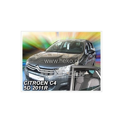 Deflektory Heko Citroen C4 2010 - 2018 predné + zadné