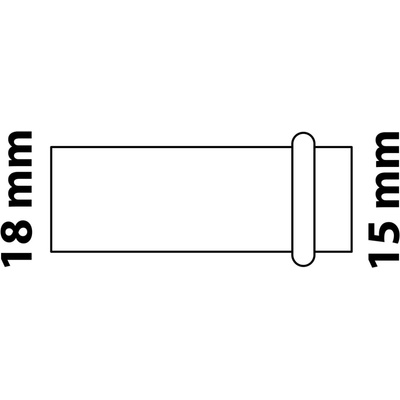 Redukční vsuvka Kirchhoff CU 1 pouzdro polotovar 18 mm x 15 mm