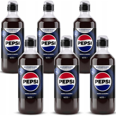 Sodastream pepsi max bez cukru 6 x 440 ml
