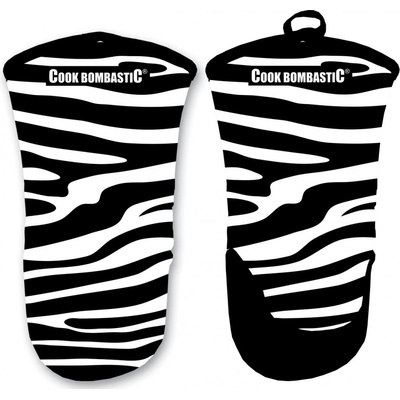 Alvarak kuchyňská chňapka Zebra so silikónovou dlaňou