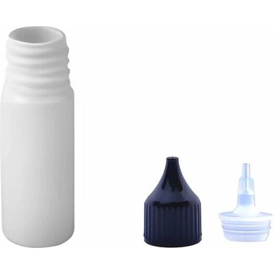 Via Plastová lahvička bílá s černou špičkou Via 10 ml