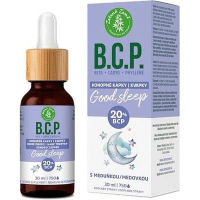 ZELENÁ ZEMĚ C.B.D. Konopné kapky s BCP Good sleep 30 ml