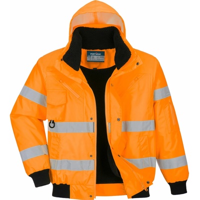 Portwest C467 Hi Vis Bomber reflexná bunda 3 v 1 oranžová