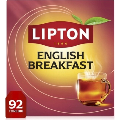 Lipton English Breakfast čierny čaj vrecúškový 92 x 2 g