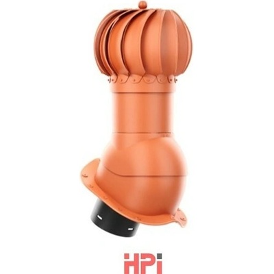 HPI Rotační odvětrávací set 150 mm vysoký profil pro plechové tvarované krytiny červená