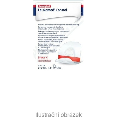 Leukoplast Leukomed Control abs.krytí 10 x 35 cm 5 ks