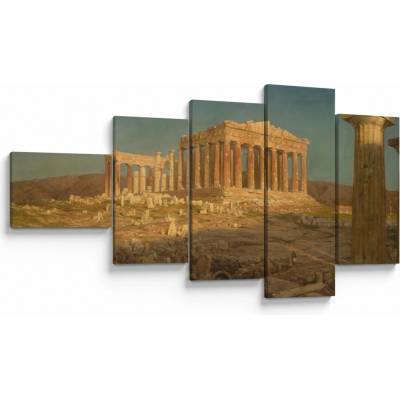 Obraz - Frederic Edwin Church, The Parthenon, reprodukcia, päťdielne 110x60 cm