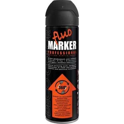 DECO COLOR ZNAČKOVACÍ SPREJ FLUOMARKER ČIERNY 500 ML