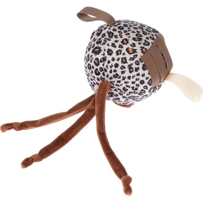 Zooplus Basics lopta na maškrty s leopardím vzorom 33 x 12 cm