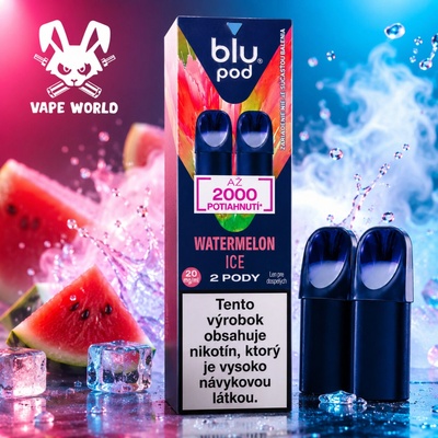 Blu Bar Pod cartridge Watermelon Ice 2 x 2 ml 20 mg