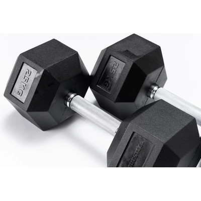 TRUESTEEL Jednoruční činky Hexagon TrueGrip 60 kg