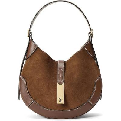 Polo Ralph Lauren kabelka hobo dámska kožená 428945972 hnedá