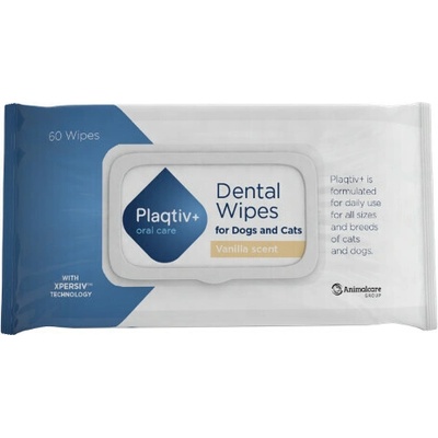 Panda Plus s.r.o. Plaqtiv+ oral care wipes ubrousky vanilka 60 pcs