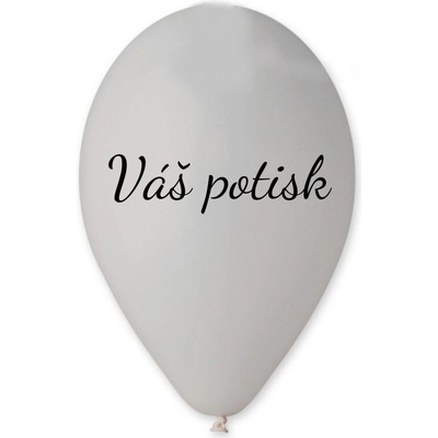 Personal Svet balonku Balónek s textem Šedý 26 cm