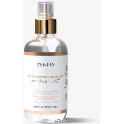 Venira Rozmarýnová voda pro vlasy a pleť 200 ml