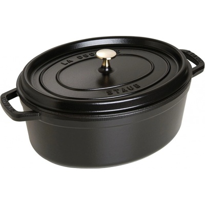 Staub Cocotte hrnec oválný 33 cm 6,5 l černý