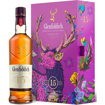 Glenfiddich 15y Raku Inoue 40% 0,7 l (dárkové balení 2 sklenice)