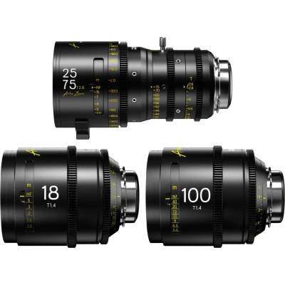 DZO Optics DZOFILM Arles Zoom 25–75 + Prime 18/100 mm – sada, metrická, černý kufr