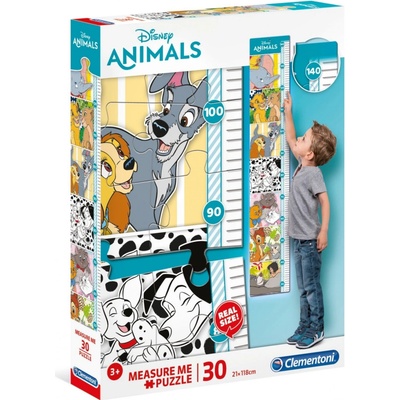 Clementoni Růstový metr Disney Animals 20335 30 dílků