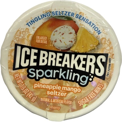 Ice Breakers Sparkling šumivé bonbony ananas a mango 43 g