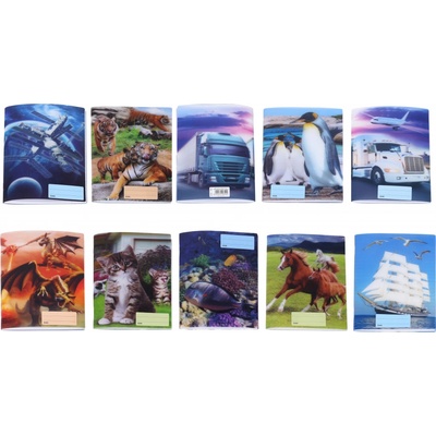 Reas Pack Sešit 544 A5 linkovaný 40l 3D MIX