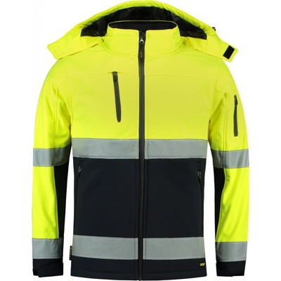 Tricorp T52 Bi color EN ISO 20471 Softshell softshellová bunda unisex fluorescenční žltá