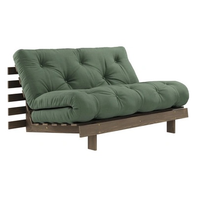 Karup Roots carob (hnědá) + futon olive green 756