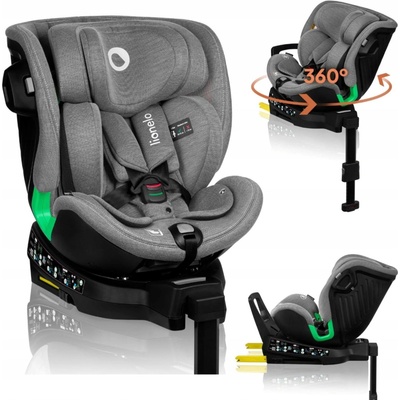 Lionelo HARMONY I-SIZE 2024 GREY CONCRETE BAMBOO