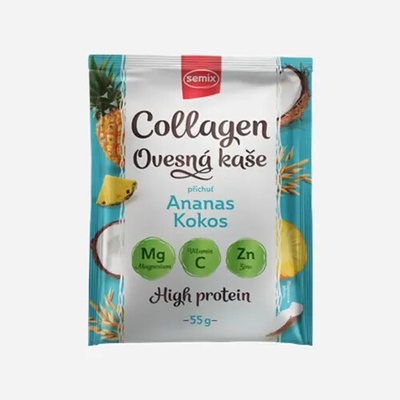 Semix Ovsená kaša s kolagénom s ananásom a kokosom so sladidlom 55 g
