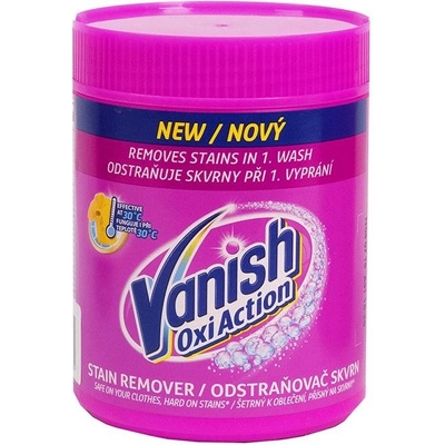 Vanish Gold Oxi Action Pink odstraňovač skvrn prášek 470 g