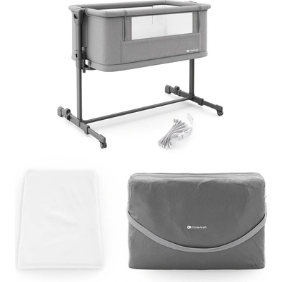 Kinderkraft Cestovná postieľka Nestee Grow 2 Dark Grey