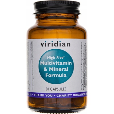 Viridian High Five Multivitamin a Mineral Formula Multivitamín na stres a pro celkovou odolnost 30 kapslí
