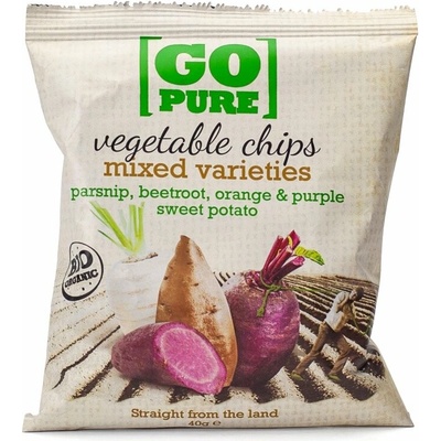 Go Pure Zeleninové chipsy Bio 40 g