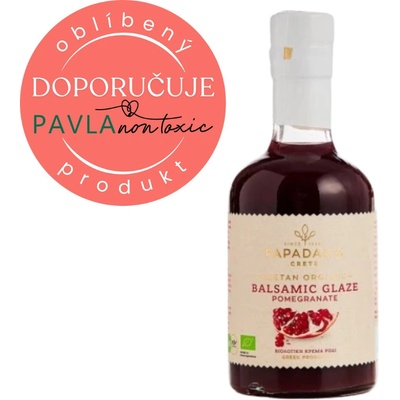 Papadakis Bio balsamikový ocet glazé Granátové jablko 250 ml