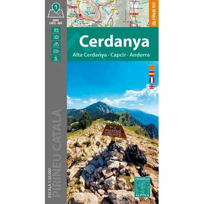 Cerdanya, Capcir, Andorra 1:50.000 mapa ALPINA – Hledejceny.cz