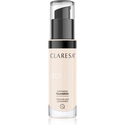 Claresa Doll Up! rozjasňující make-up pro přirozený vzhled 02 Light 34 g