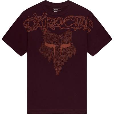 FOX triko ABYSS Heavyweight SS dark maroon