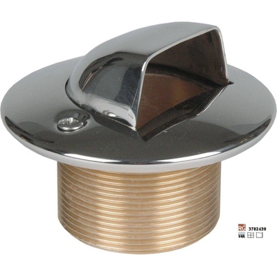 Hugo Lahme vtoková mušle, červený bronz, vnější závit 2, délka 40 mm, pro keramické a prefabrikované bazény