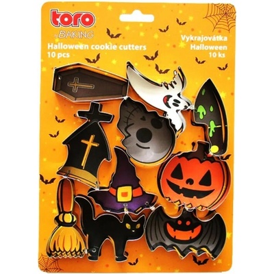 Maják Vykrajovátka HALLOWEEN 10ks 6-8 cm, nerez