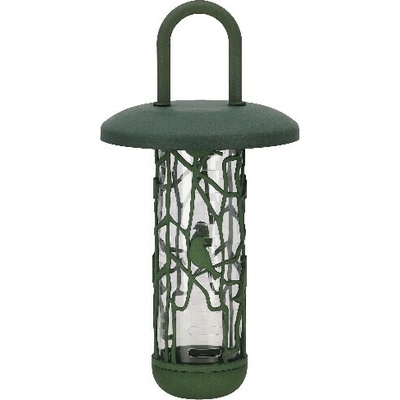 Esschert Design Krmítko pro ptáky na oříšky závěsné Chiffchaff 15 x 15 x 30 cm zelené
