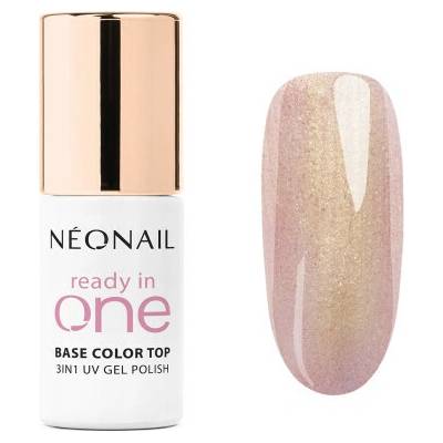 NeoNail READY IN ONE One Rose Glow 01 ružový trblietavý 3v1 gél lak 7,2 ml