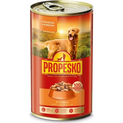 Propesko Kúsky hovädzie a kura 1240 g