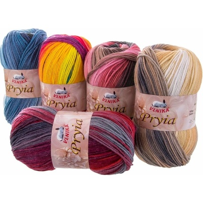 Akrylová pletací příze Pryia 100 g - 112 barevné odstíny