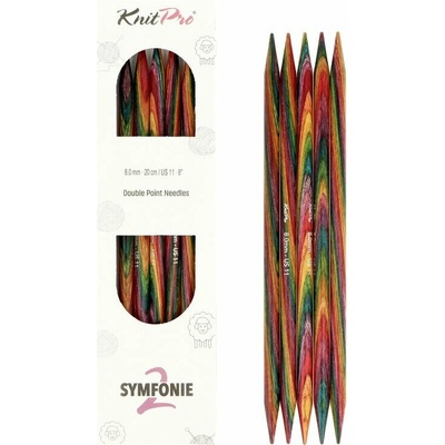 KnitPro Symfonie2 obojstranné ihlice 20cm 8mm