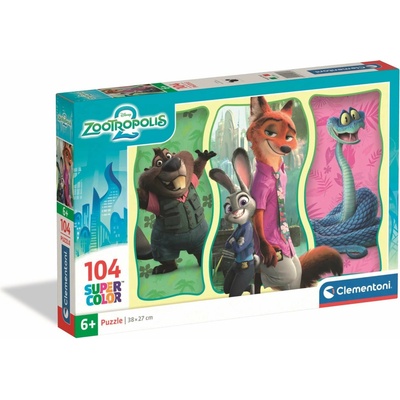 CLEMENTONI Zootropolis 104 dielov