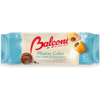 Balconi Plume Cake čokoládový moučník 6 ks, 228 g